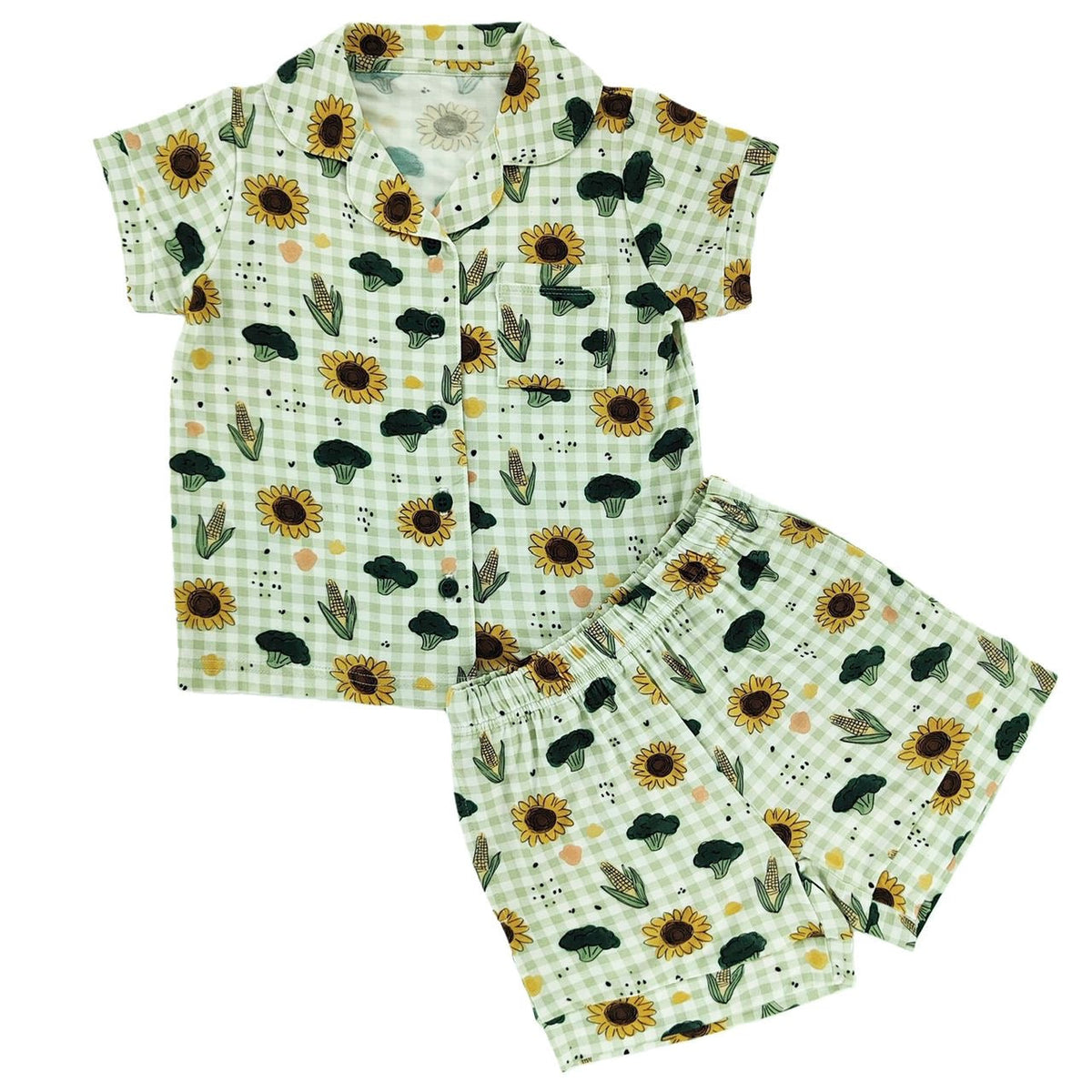 Country Picnic Bamboo Short Button Up Set