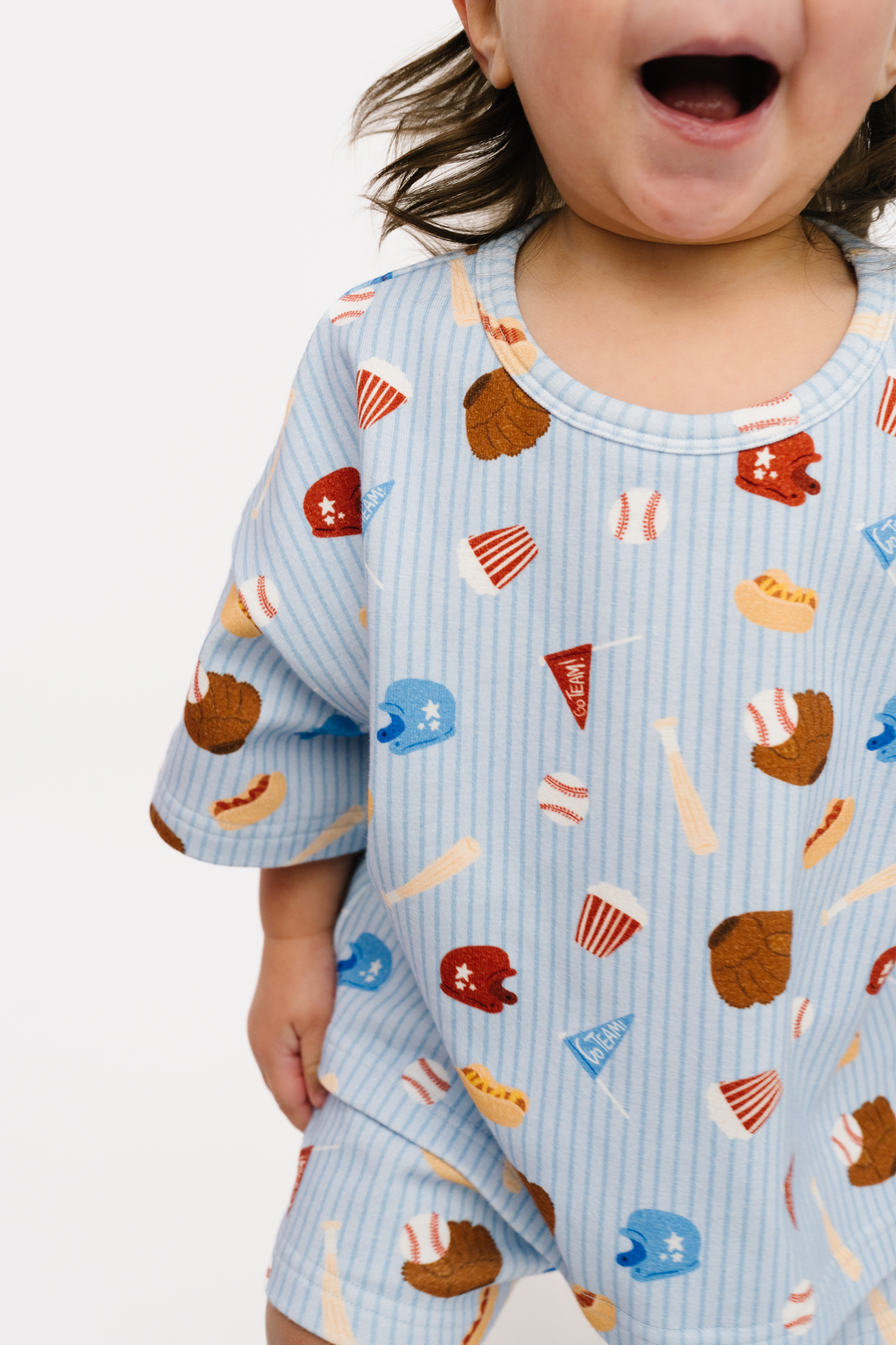 Blue Baseball Slouchy Set