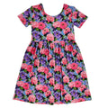 Peony Garden Short Sleeve Bamboo Dress