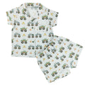 Monster Truck Bamboo Short Button Up Set